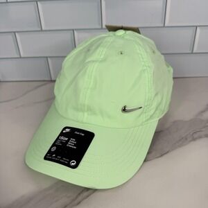 Nike Hat Cap Strap Back Kids One Size Light Green Dri-FIT Club‎ Swoosh Logo